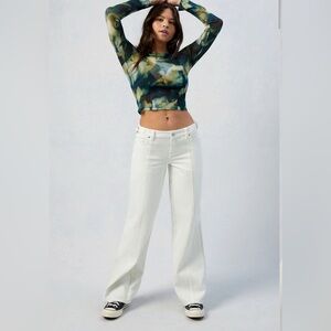 PacSun White Low-Rise Baggy Jeans SIZE 29